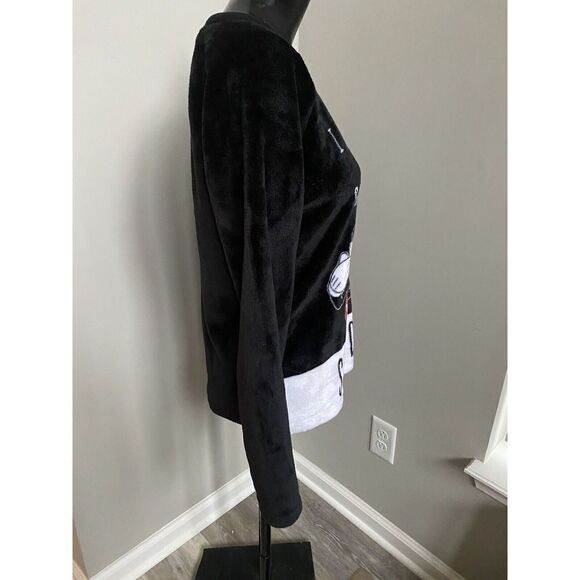 DISNEY Mickey & Minnie Mouse Women's Sleepwear Sweater Top Size M (8-10) - Picture 3 of 5